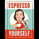 Espresso Yourself - Metal Sign Card - Coffee