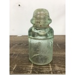 VINTAGE Glass Insulator AGM No 19 - Aqua - 1956