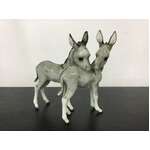 VINTAGE JHR Hutschenreuther 2 Donkeys Figurine - Germany 