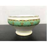 ART DECO Aynsley Bone China Open Sugar Bowl - Green and Cream