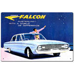 Ford Falcon Car Tin Sign - Australian With A World of Difference