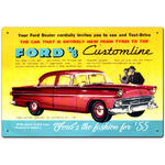 Ford V8 Customline - Car Tin Sign