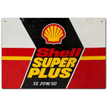 Shell Super Plus -  Retro Tin Sign - 20 x 30 cm