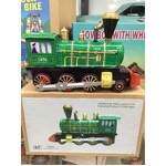 Wind Up Tin Toy - Train Engine - Locomotive - Green