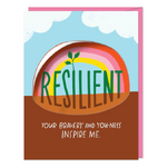 Resilient Sticker Card - Blank Greetings Card