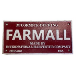 Farmall McCormick-Deering Sign - Cast Iron - Rectangular - 23.5 x 11.5 cm