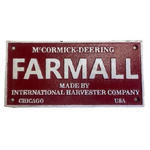 Farmall McCormick-Deering Sign - Cast Iron