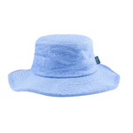 Terry Towelling Bucket Hat | Sky Blue | Size L | Wide Brim | Unisex Beach Style | Australian Design