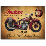 1930 Indian Motorcycle A4 Tin Sign