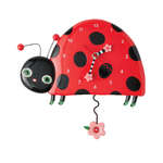 Dotty Lady Bug - Pendulum Wall Clock - Michelle Allen Designs