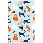 Colourful Cats Cotton Kitchen Tea Towel