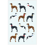 Greyhounds Cotton Kitchen Tea Towel