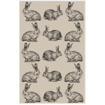 Rabbit Hares 100% Cotton Kitchen Tea Towel