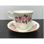 VINTAGE Queen Anne Tea Cup Duo | Pink Floral 