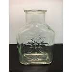 RETRO Glass Jar w Daisy Motif | 21 cm