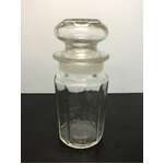 VINTAGE Decagonal Jar w Ground Glass Stopper | 16 cm Tall 