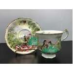 VINTAGE Paragon Marlborough Series Courting Couple Tea Cup & Saucer 