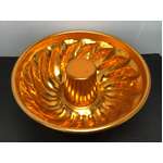 VINTAGE Anodised Aluminium Jelly Mould or Cake Tin | Orange