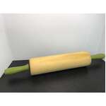 VINTAGE Wooden Rolling Pin | 44 cm Long | Green Handles 