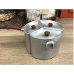 VINTAGE Swant Brand 3 Piece Saucepan | Triangular w Detachable Handle | 2 Pints
