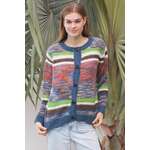 Wool Blend Cardigan | Multicolour Stripe | M/L