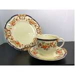 Art Noveau Imbros Wood & Sons Tea Cup Trio 