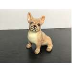 Sitting French Bulldog Frenchie Dog Ornament | Ceramic | 6.5 cm | Brown