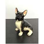 Sitting French Bulldog Frenchie Dog Ornament | Ceramic | 6.5 cm | Black & White 
