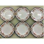 Art Noveau Imbros Wood & Sons Dinner Plates x 6 | 25 cm Diameter