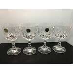 VINTAGE RCR Cut Crystal Ambassador Claret Wine Glass x 4 | 14 cm