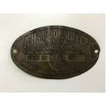 VINTAGE AH McDonald & Co Brass Engine Badge Plate