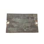 VINTAGE Southern Cross Mark AXC Brass Engine Badge Plate