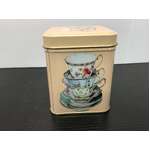 Small Tea Storage Tin | One Sugar Please | Elite Tins | Peach