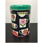 Kate Rhees Food Storage Tin | Colourful Teacups | Elite Tins 