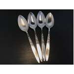VINTAGE Grosvenor Silver Plate Christine Dessert Spoons x 4
