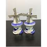 VINTAGE Delft Blue Windmill Salt & Pepper Shakers