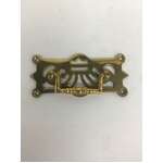 VINTAGE Brass Drawer Pull x 1 - 9.5 x 4.5 cm