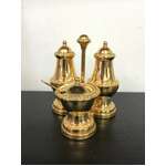 VINTAGE Ianthe Gold Plated Cruet Set - Made in England 