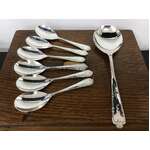 VINTAGE Silver Plate 7 Piece Fruit Set - Spoons 
