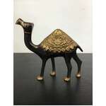 VINTAGE Brass & Metal Camel Figurine - 12 cm Tall 