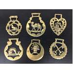 VINTAGE Decorative Horse Brasses - Lot of 6