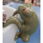 Green Frog Pot Hanger
