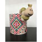 Ceramic Pot Hanger - Caterpillar Light Green