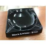VINTAGE Black & White Scotch Whisky Ceramic Ashtray - Wade England 