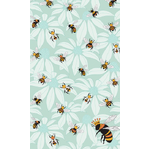 Flower Bees Kitchen Tea Towel - 100% Cotton