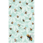Flower Bees Cotton Kitchen Tea Towel