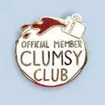 Official Member Clumsy Club Lapel Pin - Jubly-Umph Originals