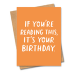 It's Your Birthday Greetings Card - Blank Inside