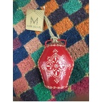 Red Hanging Henna Treasure Bell - Hand Made - Fair Trade India