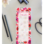 Pop It On The List - Poppies - Note Pad with Magnet